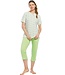 cotton short sleeve pyjama set 'innocent flower petals'