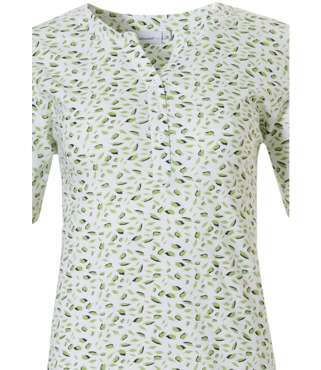 katoenen pyjama met korte mouwen 'innocent flower petals'