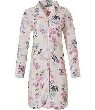 Pastunette Deluxe full button woven nightdress 'romantic blossom'