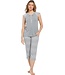 modal pyjama met korte mouwen en knopen 'circles & stars'