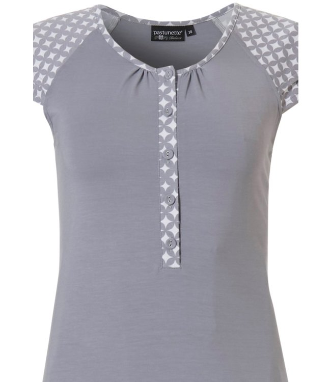 short sleeve modal pyjama with buttons 'circles & stars'