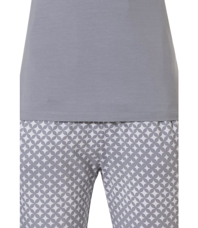 short sleeve modal pyjama with buttons 'circles & stars'