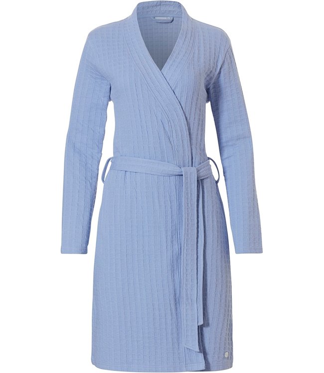 Pastunette lichtblauwe overslag kimono badjas cube it style
