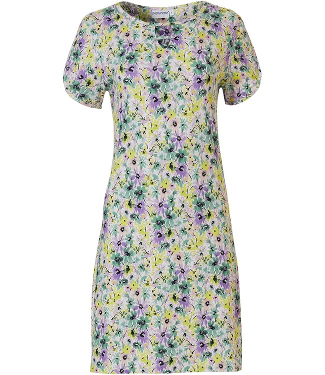 strandjurkje met korte mouwen 'spring flowers'