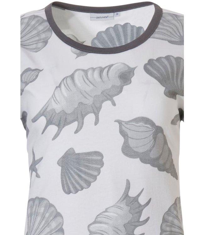 nachthemd met korte mouwen 'by the seashore'
