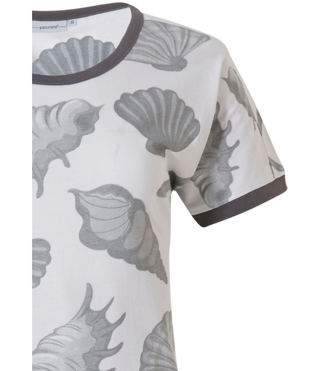 nachthemd met korte mouwen 'by the seashore'