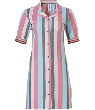 Rebelle full button nightdress 'seaside stripes sparkles'