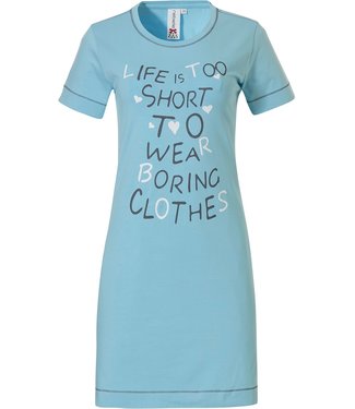 Rebelle short sleeve night dress 'Life is Too Short...'