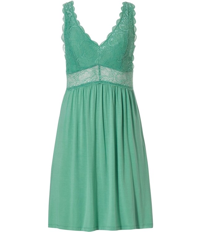 Pastunette Deluxe summer green nightdress 'romantic lace'