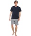 Mix & Match light grey cotton shorts 'checked up'