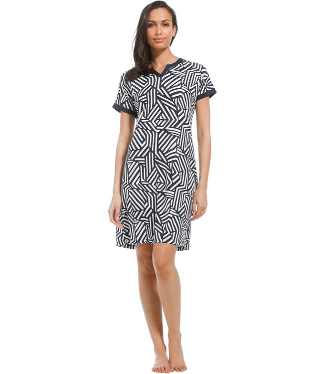 short sleeve beachdress 'graphic art'