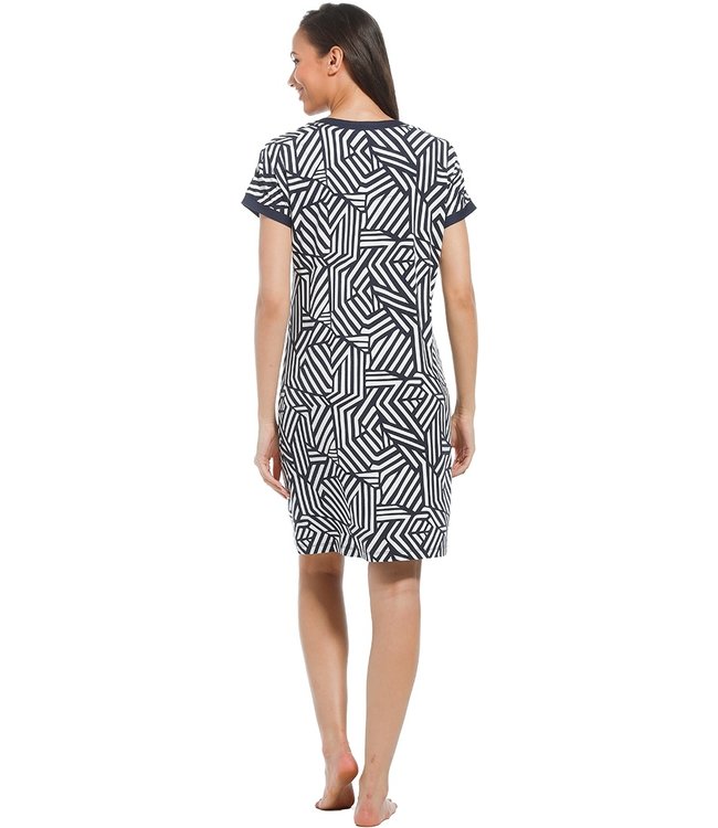 short sleeve beachdress 'graphic art'