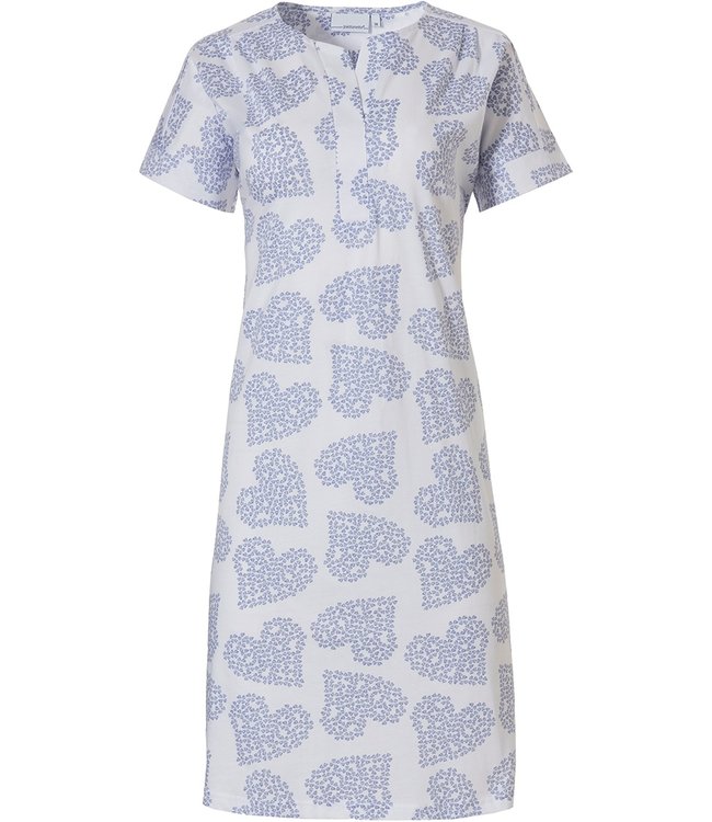 short sleeve cotton nightdress 'heart of little hearts'