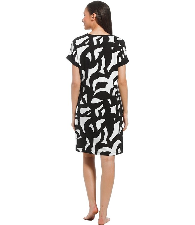 short sleeve beachdress 'monochrome art'