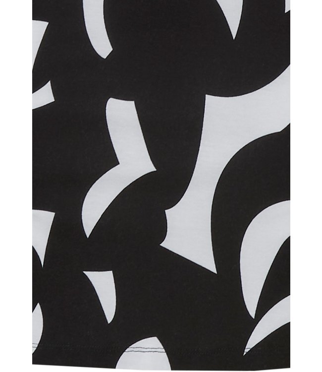 strandjurkje met korte mouwen 'monochrome art'