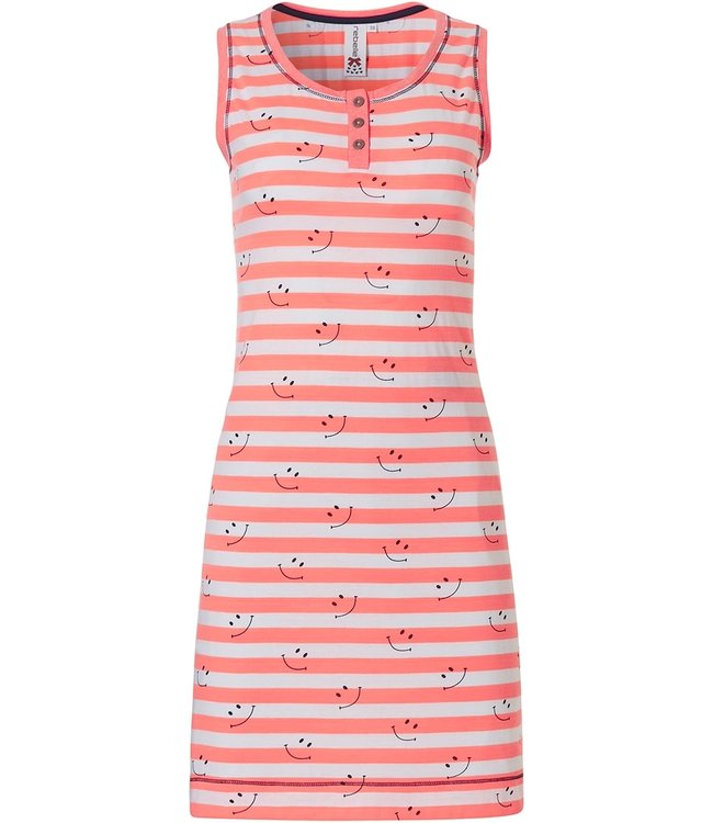 Rebelle sleeveless nightdress with buttons 'I love it, sailor stripes'