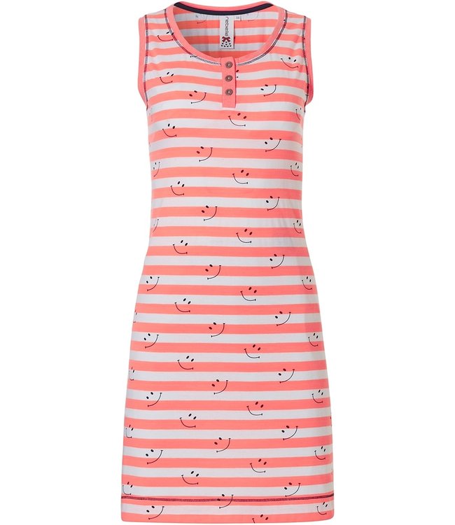 sleeveless nightdress with buttons 'I love it, sailor stripes'