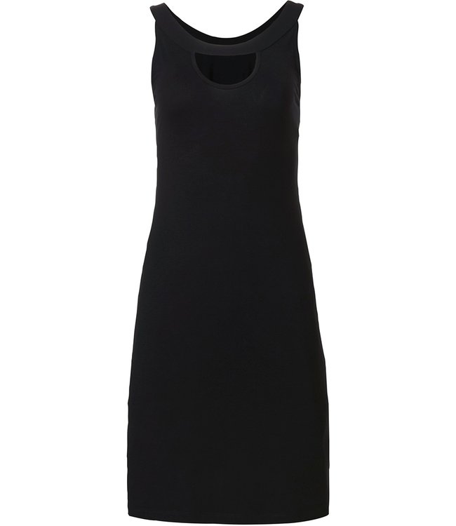 Pastunette Beach black sleeveless beachdress 'chic detail'