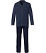 dark blue full button cotton pyjama 'chain link'
