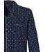 dark blue full button cotton pyjama 'chain link'