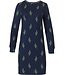 ladies wide neck cotton-modal nightdress 'winter floral charm'