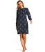 ladies wide neck cotton-modal nightdress 'winter floral charm'