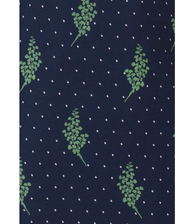 ladies wide neck cotton-modal nightdress 'winter floral charm'