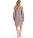 ladies full button cotton-modal nightdress 'smart stripes & diamonds'