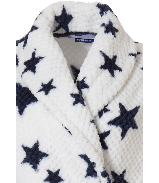 zachte fleece badjas 'trendy stars★'