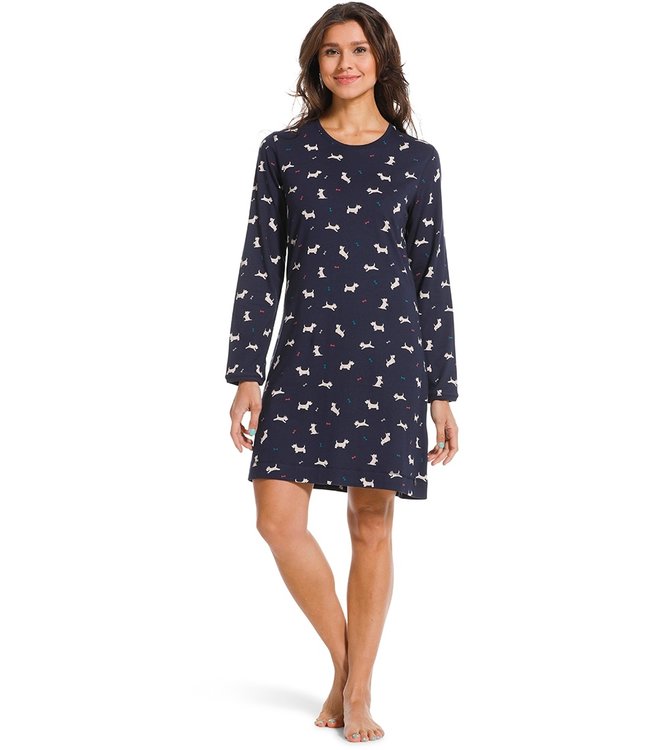 long sleeve cotton nightdress 'little Seth scottie dog'