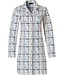 Pastunette full button french terry nightshirt 'mysterious circles & checks'