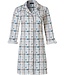 full button french terry nightshirt 'mysterious circles & checks'