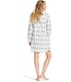 full button french terry nightshirt 'mysterious circles & checks'