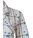 full button french terry nightshirt 'mysterious circles & checks'
