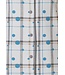 full button french terry nightshirt 'mysterious circles & checks'