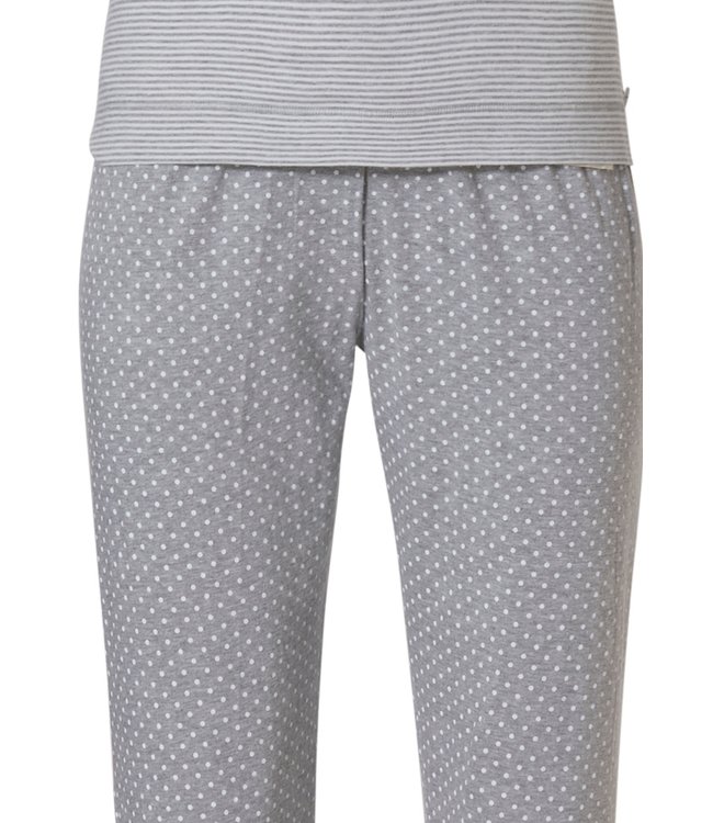 ladies cotton-mix lounge pyjama 'just dotty & stripes'