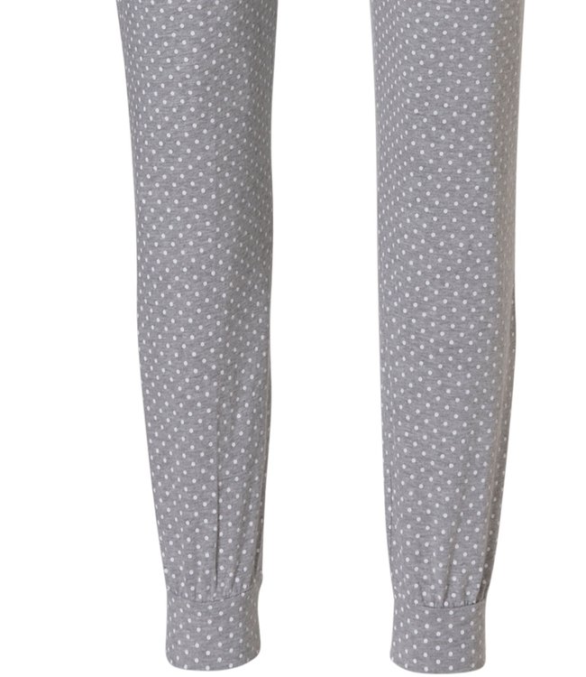 dames lounge pyjama katoenmix 'just dotty & stripes'