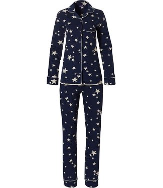 Rebelle dik katoenen doorknoop pyjama 'trendy nightsky stars ★'