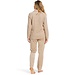 beige, zacht velours lounge-huispak 'chic velvet lines'