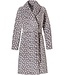 warme fleece overslag ochtendjas 'deeply dotty'