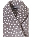 warme fleece overslag ochtendjas 'deeply dotty'