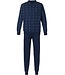 Robson blauwe katoenen pyjama met knoopjes 'groovy pattern'