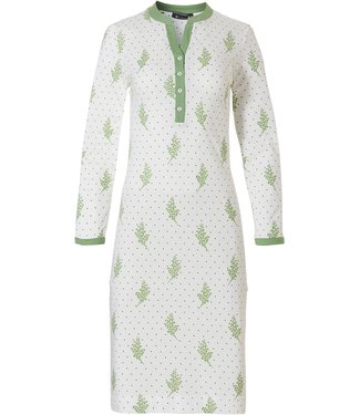 Pastunette Deluxe cotton modal nightdress with buttons 'winter floral charm'