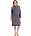 long sleeve cotton nightdress 'abstract orchid'