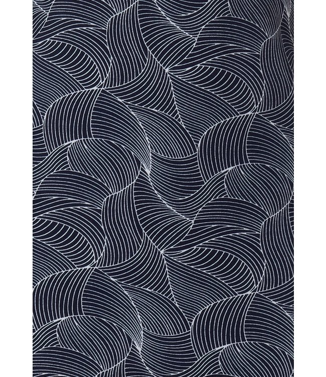 katoenen nachthemd met lange mouwen 'abstract orchid'