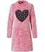 Rebelle ladies pink fleece lounge home dress 'fabulously fluffy loveheart ♥'
