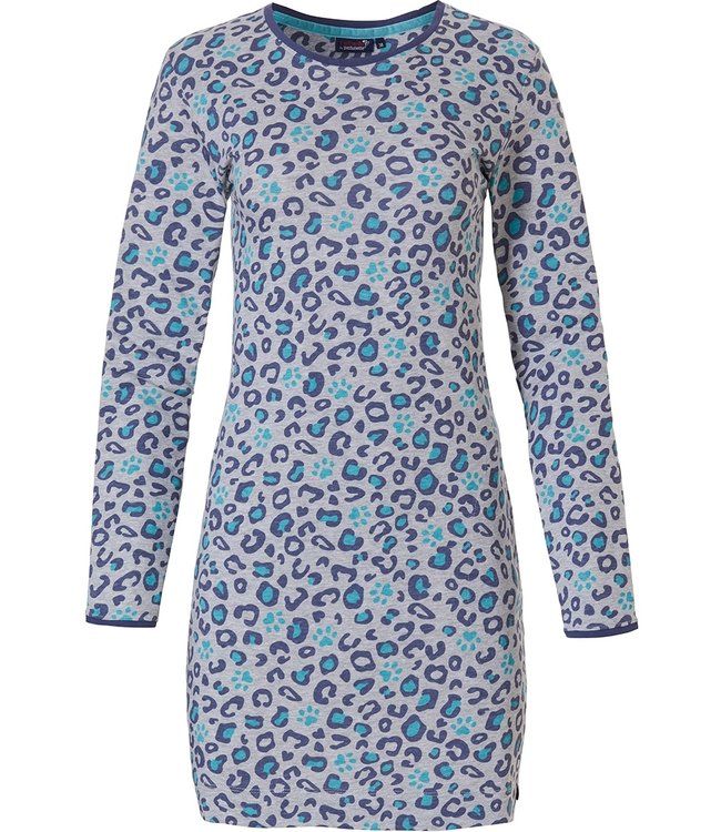 long sleeve nightdress 'pretty paws ♥ chic animal'