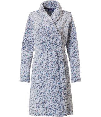 Rebelle soft fleece wrap-over morninggown 'pretty paws ♥ chic animal'