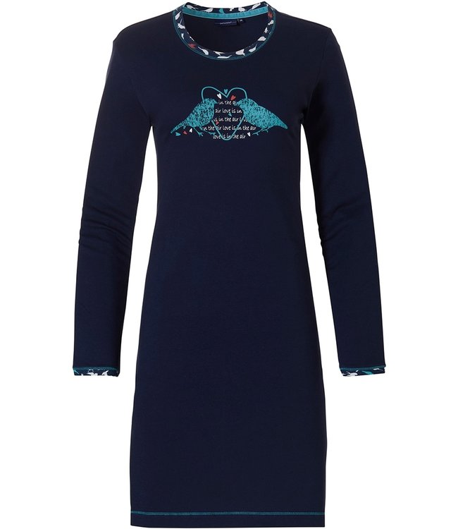 ladies organic cotton nightdress 'dream love birds'
