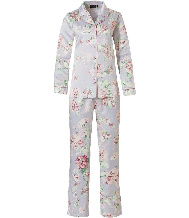Pastunette Deluxe ladies luxury full button pyjama 'tranquil rose garden'